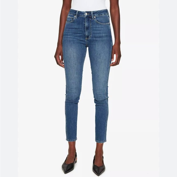 Anine Bing Blue Skinny Jeans - Picture 1 of 7